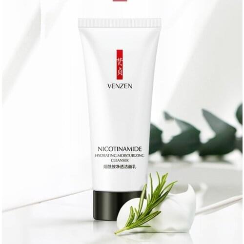 80g Nicotinamide Amino Acid Face Cleanser Facial Scrub Cleansing Acne Oil Control Blackhead Remover Shrink Pores Skin Care