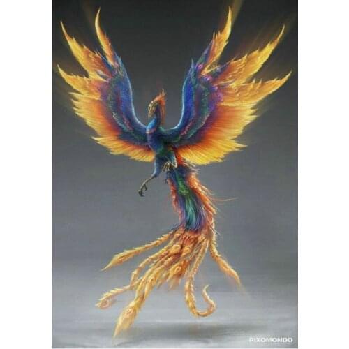 Diamond painting Animal phoenix,full,square round,5d diy diamond mosaic,diamond embroidery sale picture by rhinestones
