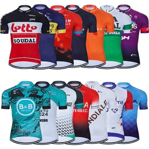 2022 New i2022 Summer World Team Cycling Jerseys MTB Bicycle Clothing Quick Dry Ropa Ciclismo Bike Wear Clothes Mens Short Mai
