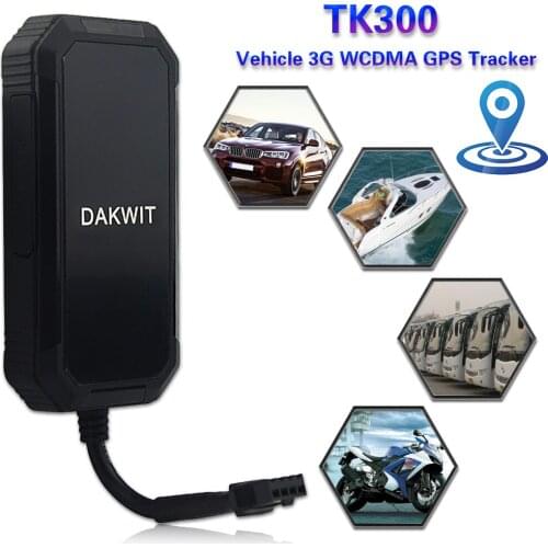 3G WCDMA Vehicle/Truck GPS tracker TK300 Mini waterproof GPS locator With Real-time tracking Geo-fence Movement vibration alarm
