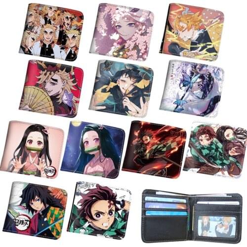 Animation Around Wallet Demon Killer Carbon Shinjiro Thee Beans Length Of Soft Money Card Buckle Coin Purse