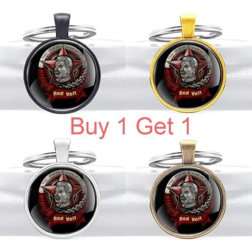 Buy 1 Get 1 Great Soviet Hero Cccp Stalin Design Pendant Key Classic Men Women Ussr Key Chain