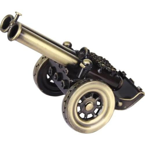 Iron cannon model military model scene desk Decoration gift to send her boyfriend