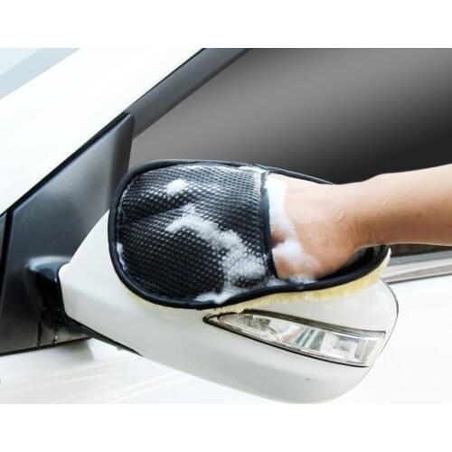 Soft Wool Car Washing Gloves Cleaning Brush tool for OPEL Corsa Insignia mokka Astra Antara Meriva Zafira for GAZ Gazelle
