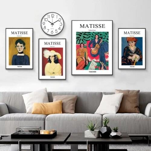 Nordic Henri Matisse Canvas Paintings Modern Wall Posters Prints Abstract Wall Decorative Pictures for Home Living Room Cuadros