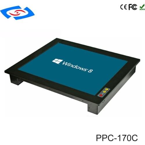 2018 New Arrival 17" Industrial Panel PC Touch Screen Dual Core Processor Cheap Price With Aluminum Case Intel Atom N2800 CPU