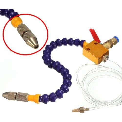New 1pcs 8mm Air Pipe Mist Coolant Lubrication Spray System CNC Lathe Milling Drill Engraving Machine Tool for Cooling