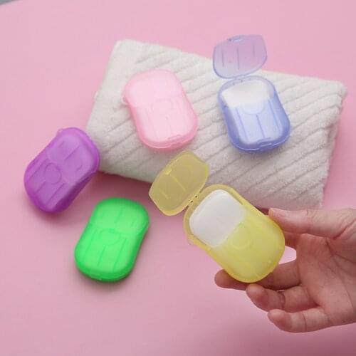 Disposable Piece Soap Paper Portable Cute Boxed Paper Soap Mini Scented Outdoor Travel Soap Slice
