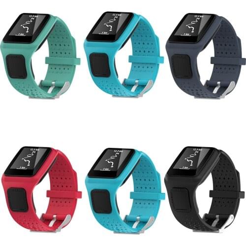 Soft Silicone Watchband For TomTom 1 Series Smart Watch Sport Band Replacement Wristband Watch Bracelet Strap Accessories