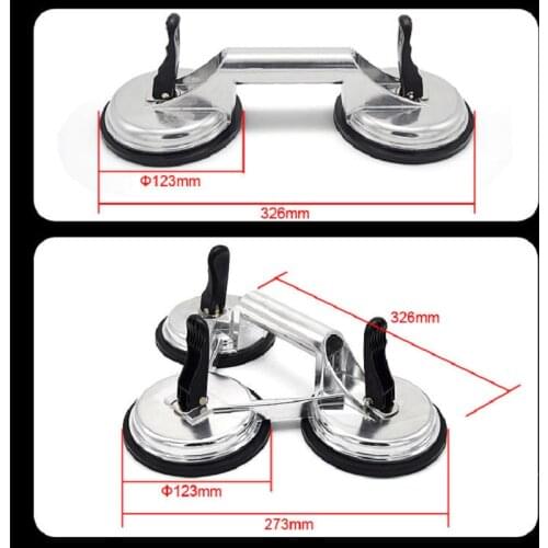 Glass Suction Cup Lifter Tile Suction Cup to Lift Large Glass Heavy Duty Aluminum Vacuum Plate Floor Gap Fixer Car Dent Puller