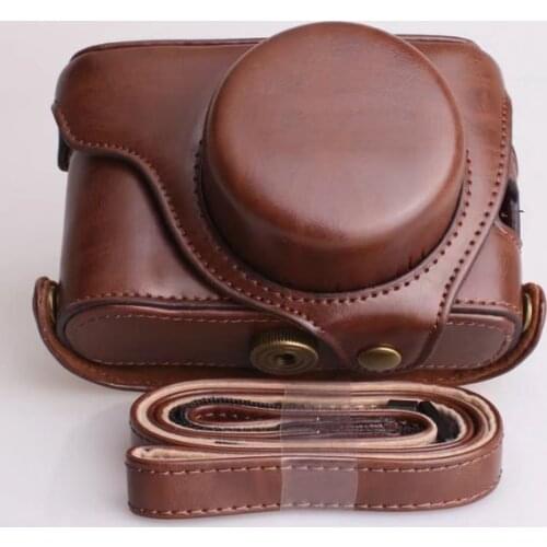 X100F Retro Camera Bag PU Case With Shoulder Strap for Fujifilm Fuji X100F Digital Camera