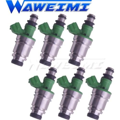 WAWEIMI 6 Pieces Fuel Injector JS28-7 For Suzuki Grand Vitara 99-05 Fit Chevrolet Tracker 01- 04 2.5L V6 JS287