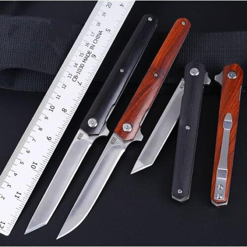Outdoor knife magic pen mini portable bearing folding knife folding knife high hardness self-defense military knife camping tool