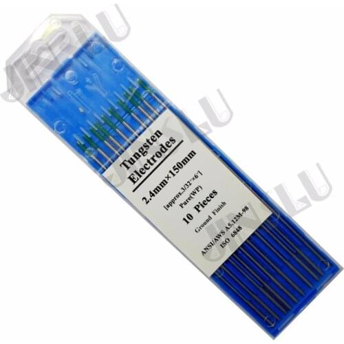 TIG Welding Lanthanated Tungsten Electrode Green Tip 3/32" 2.4mm*150mm 10PCS