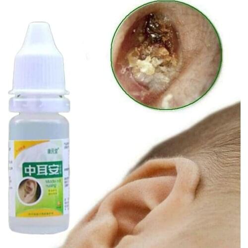 10ml Ear Liquid Acute Otitis Drops Chinese Herbal Medicine For Ear Tinnitus Deafness Sore Health Caring Ear Cleansing Drops