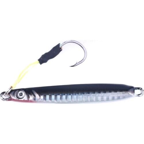 4 Colors 8CM-30G Lead Fishing Bait Iron Plate Hook Metal Jig Spoon Jigging Hard Lead Fish Sea Fishing Lure 1pcs
