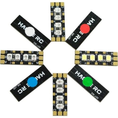 2PCS 27x9mm Super Bright 4-lamp Beads 2-6S LED ESC Extension Board for RC FPV Racing Freestyle 3-5inch Drones Frame Arm