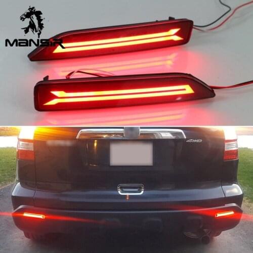 Car LED Rear bumper light Rear Fog Lamp Auto Brake Reflector For Honda CR-V CRV 2007 2008 2009 Rear Bumper Lights Assembly