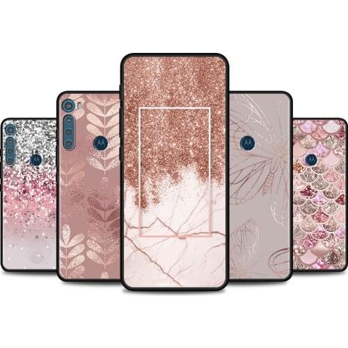 Phone Cover For Motorola G30 G10 G9 G8 Power Play Plus Shell Fashion Pink Hearts Moto G Stylus One Fusion Hyper E6s Edge Case