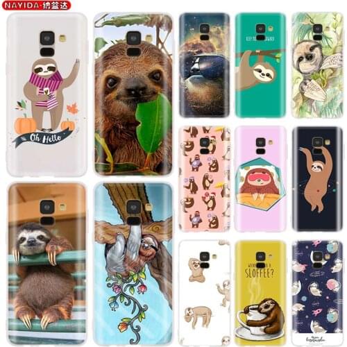 Phone Case for Samsung galaxy A21 A31 A41 A51 A71 A90 A80 A70 A60 A50 A40 A30 A20 A10 soft Cases Cute sloth funny cartoon