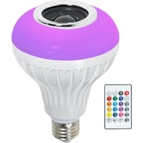 RGB Color Changing Bulb Light E27/B22 Bluetooth Smart Music Audio Speaker Lamps