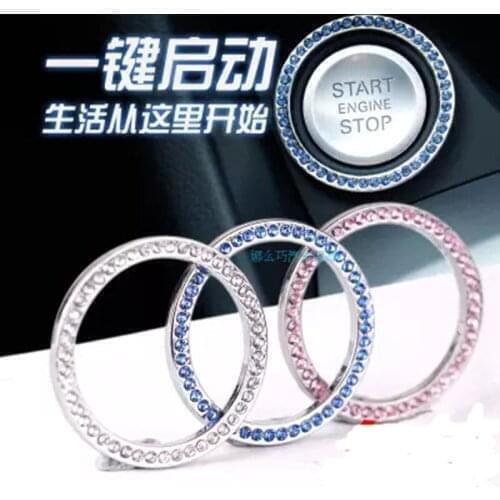 Car ignition key ring decorative cover for Citroen C3 C4 C5 DS3 DS4 DS5 DS6 C1 C2 C6 C8 Fiat 500 Saab Renault Duster Megane 2 3