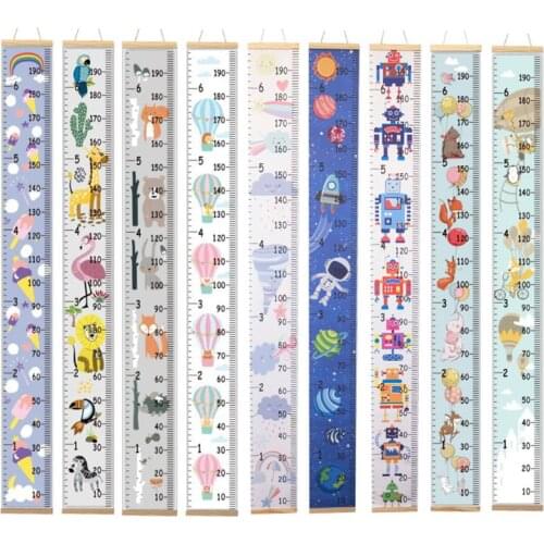 Kids Measuring Heights Ruler Nordic Smiple Child Height Feet Wall Stickers Children Room Decoration
