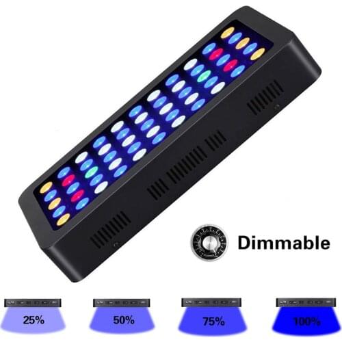 Dimmer Led Aquarium Lighting Coral Lights 165W Marine Aquarium Light Dimmable Lamp Saltwater Freshwater Fish Tank Aquatic Plants
