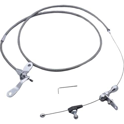 For Ford C-4 Stainless Steel Braided Transmission Kickdown Cable Detent Assembly