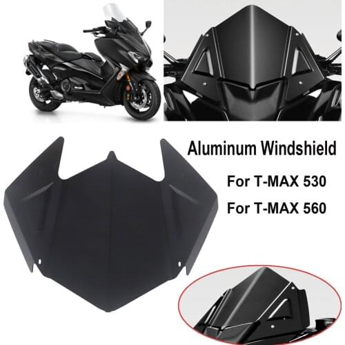 For Yamaha T-MAX 530 560 TMAX T MAX 2017-2020 2019 Motorcycle Windshield Windscreen Cover Aluminum Alloy Wind Shield Deflectore