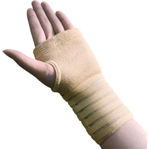 Elastic Bandage Protects Wrist Hand Palm Brace Thumb Support Sleeve Breathable Adjustable Compression Strap for Man and Woman