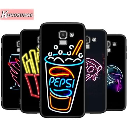 Fluorescent Food For Samsung Galaxy J8 J7 J6 J5 J4 J3 J2 Core Duo Prime Plus Star 2016 2017 2018 Soft Phone Case