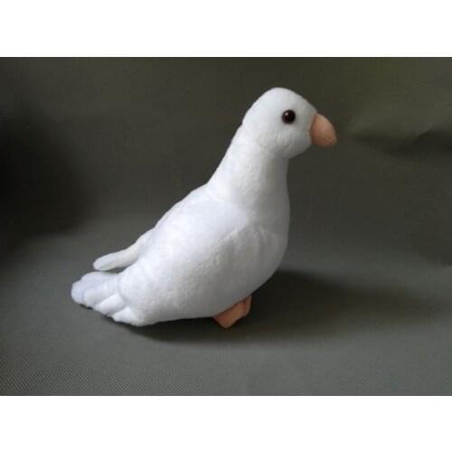Real life toy white dove soft doll about 23cm plush toy kids toy gift h2079