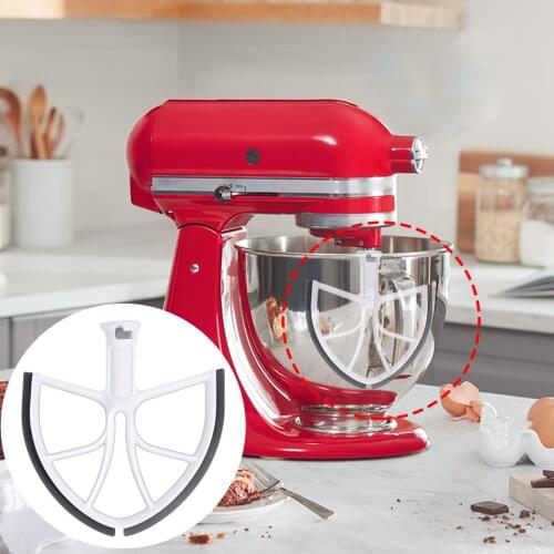 Flex Edge Beater For KitchenAid Tilt-Head Stand Mixer, 4.5-5 Quart Flat Beater Blade With Flexible Silicone Edges Bowl Scraper