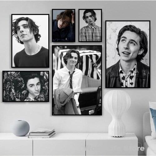 Canvas Painting Timothee Chalamet Elio Call Me By Your Name Hot Movie Posters And Prints Silk Wall Art Home Decor Obrazy Plakat