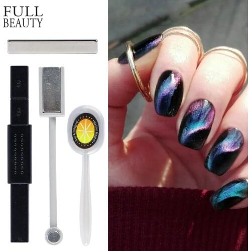 Cat Eye Effect Nail Magnet Stick 9D Line Strip Strong Magnetic Board Gel Polish Round Balls DIY Phantom Manicure Pen Tool CH1612