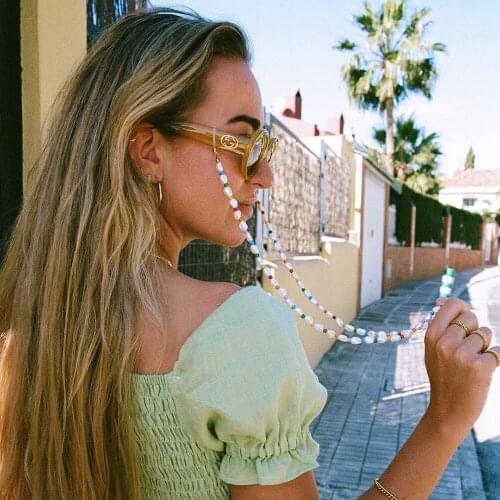 Multifunctional Anti-skid Glasses Chain Mask Chain Lanyard Baroque Natural Freshwater Pearl Necklace Women Handmade Jewelry