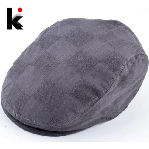 Fashion Peaked Cap For Men And Women Spring Summer Plaid Berets Hats Unisex Streetwear Flat Caps Outdoor Casual Boinas Casquette