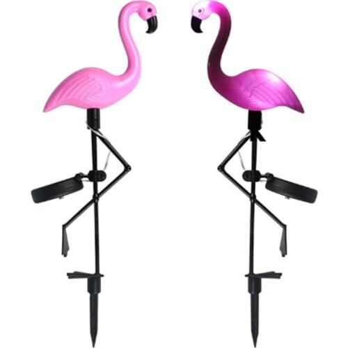 Solar powered led outdoor waterproof lawn villa courtyard floor lamp nightlight/ led flamingo landscape lighting