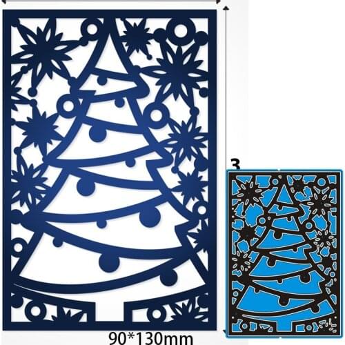 Metal Cutting Dies CHRISTMAS TREE New for decor card DIY Scrapbooking stencil Paper Album template Dies 90*130mm