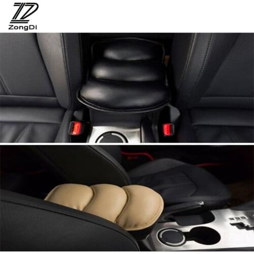 ZD 1pcs Car Styling Armrests Center Console Cover Pad For VW Passat B5 B6 Polo Golf 4 5 Chevrolet Cruze Lada Granta RAM Fiat 500