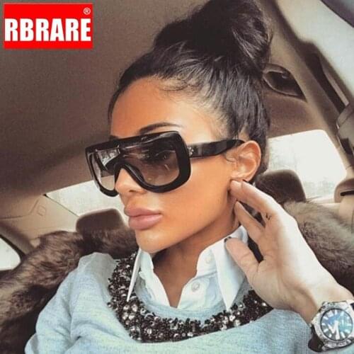 RBRARE 2021 Oversized Frame Sunglasses Women Designer Luxury Women/Men Sun Glasses Classic Vintage Large Leopard Outdoor Goggle