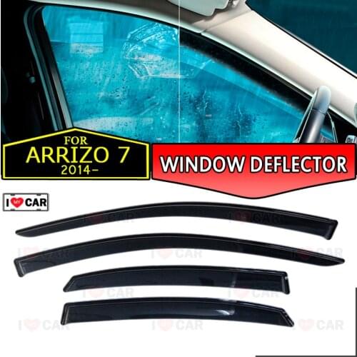 Window deflector for Chery Arrizo 7 2014- car window deflector wind guard vent sun rain visor cover car styling decoration