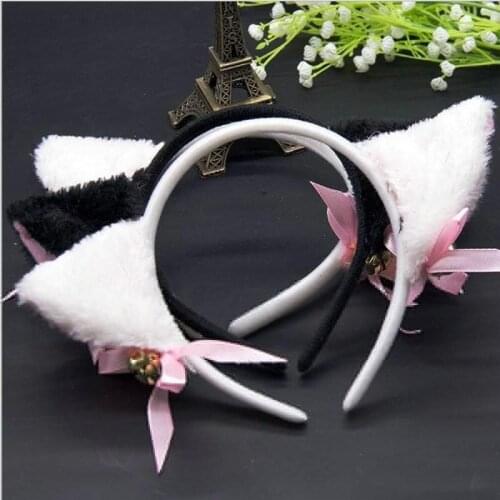 Cute Cat Ear Pattern Headband for Women Girls Cosplay Hairband Party Headwear Fashion Hair Accessories Gift