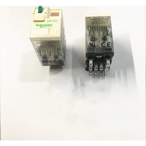 1pcs Small relay RXM4AB1MD 220VDC 14 feet 6A