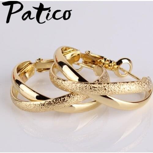 Trendy Hoop Earrings For Women Weddings/Engagements 925 Sterling Silver Round Shape Earring Jewelry Big Sale