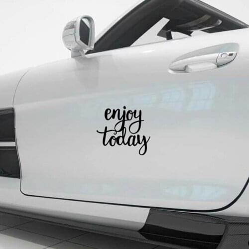 Styling Enjoy Today Vinyl Decal Sticker Windows Sticker Removable Stickers 12x13.1cm