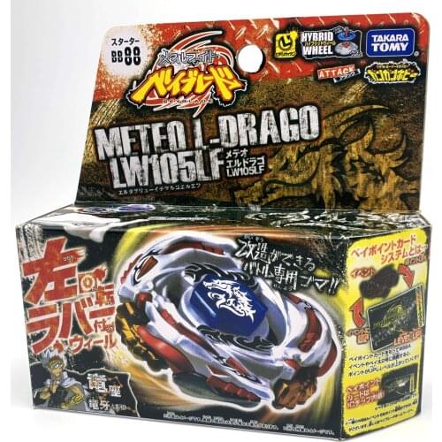 100% ORIGINAL TAKARA TOMY BEYBLADE METAL FUSION BB-88 Meteo L Drago LW105LF+LAUNCHER L AS CHILDRENS DAY TOYS
