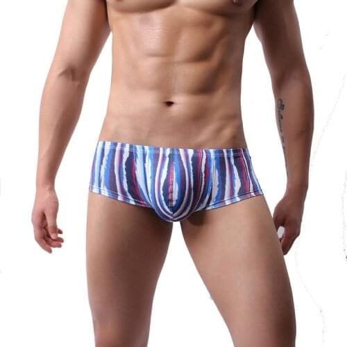 1pcs/3pcs/4pcs/8pcs Comfortable Mens Underwear Low Waist Men Boxers Mens Lingerie Sexy Boxer Shorts Mini Panties Underpants