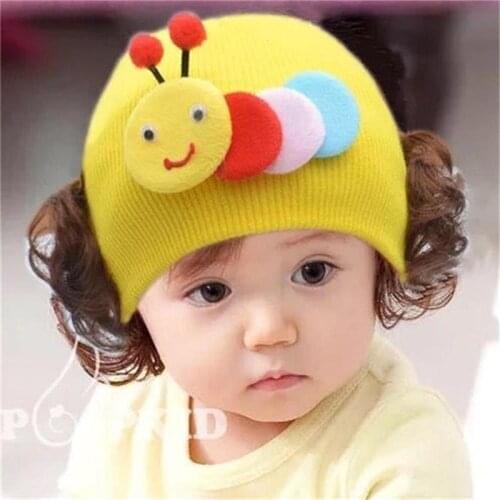 Knitted Winter Baby Hat for Girls Cotton Baby Hats and Caps Spring Newborn Gril Bonnet Baby Props Cute Baby Infant Girl Cap Kids